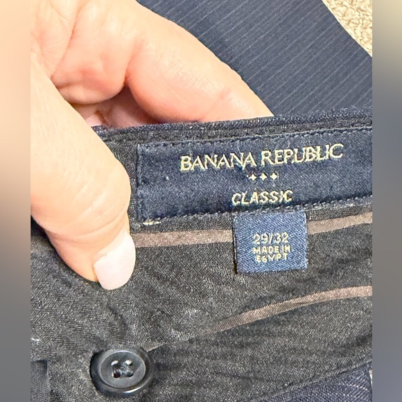 Bundle of 6 pairs of Banana Republic Men's Dress Pants - Blue, Gray, and Tan - Picture 10 of 13